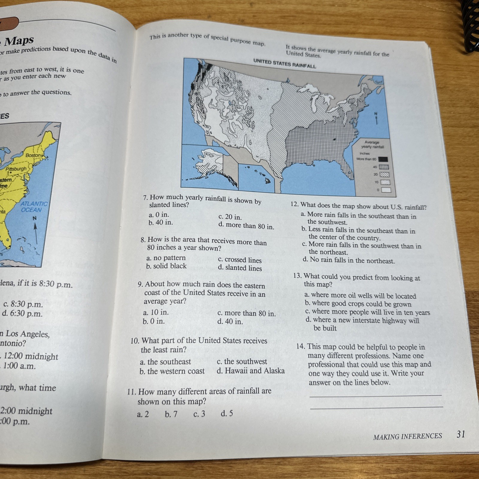 4 Maps Charts Graphs Levels D, E, F, and G Modern Curriculum Press US World pb