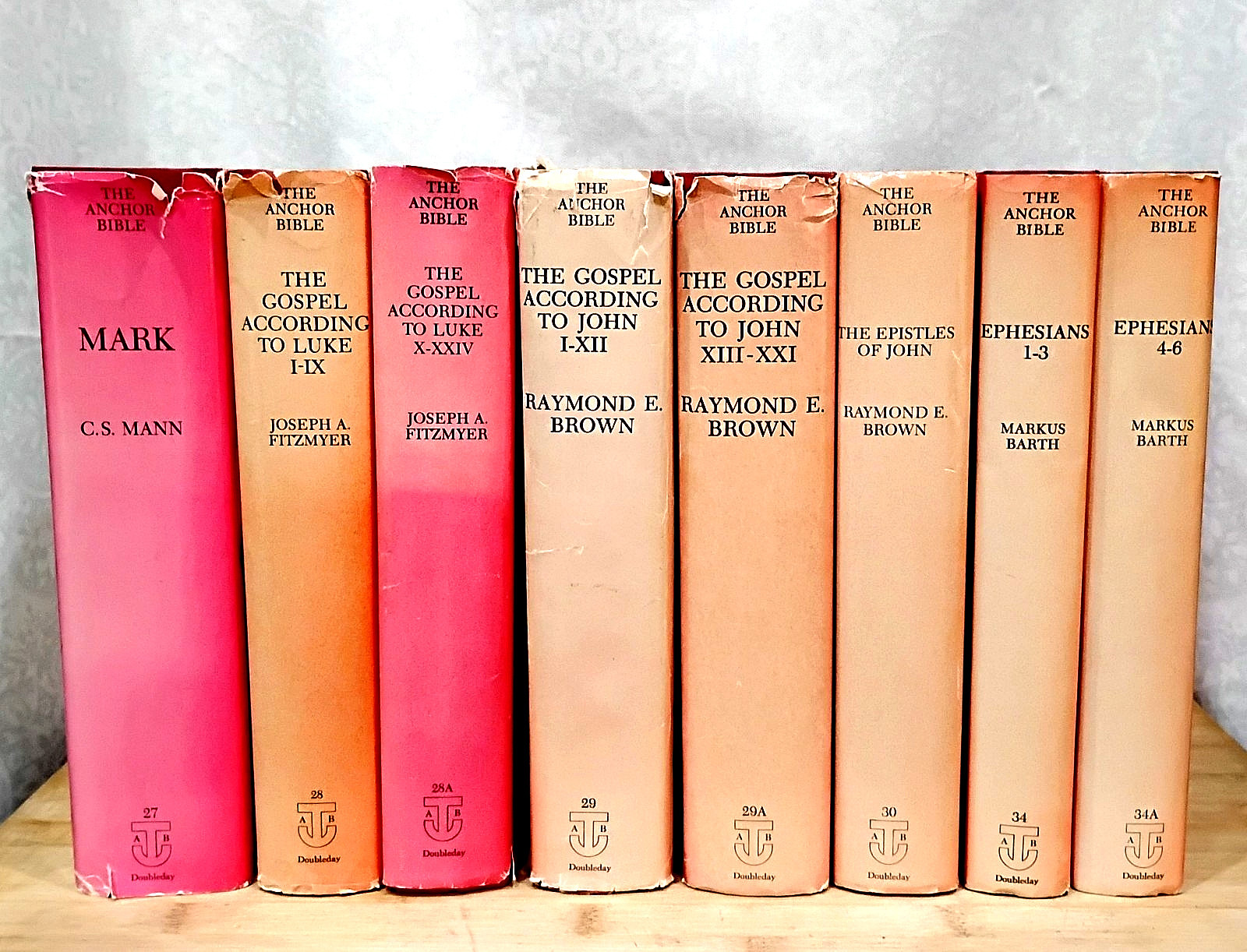 The Anchor Bible NT Commentary Lot of 8 Hardcover / DJ Doubleday 1981-1986