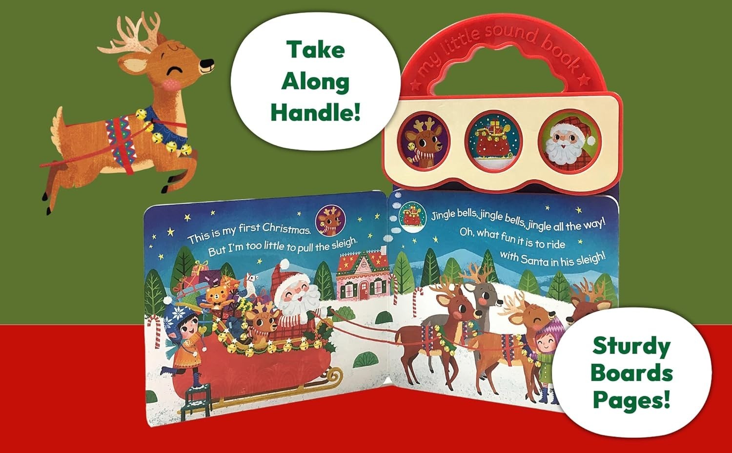 Jingle Bells by Holly Berry Byrd (2017, Children’s Board Books) BRAND NEW