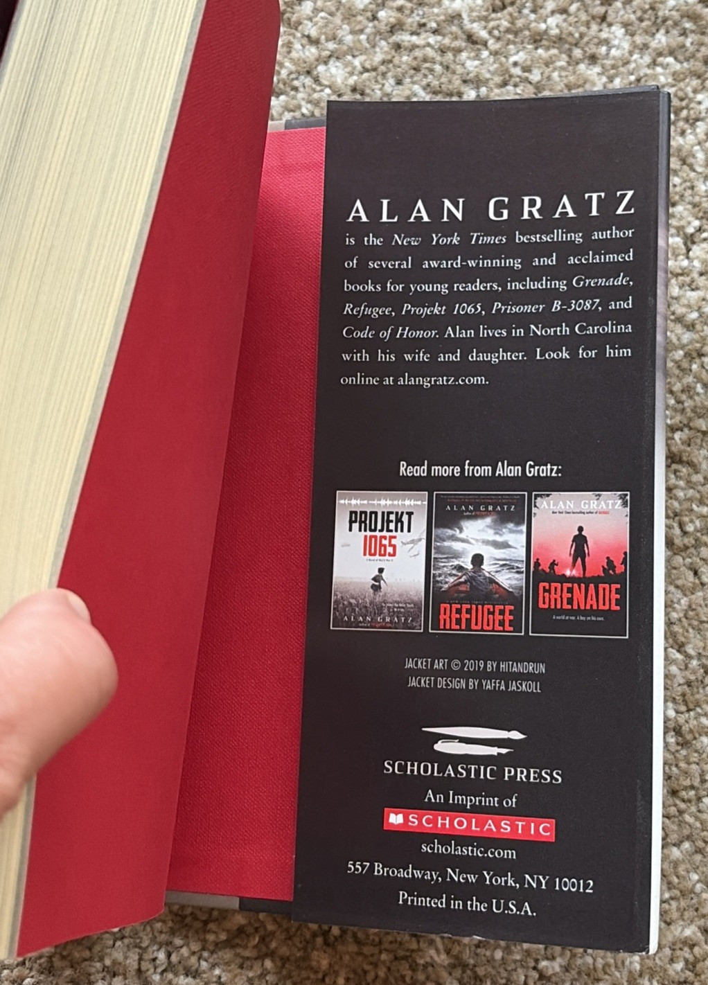 Lot of 5 Alan Gratz books (1 PB/4 HB) **VERY GOOD**