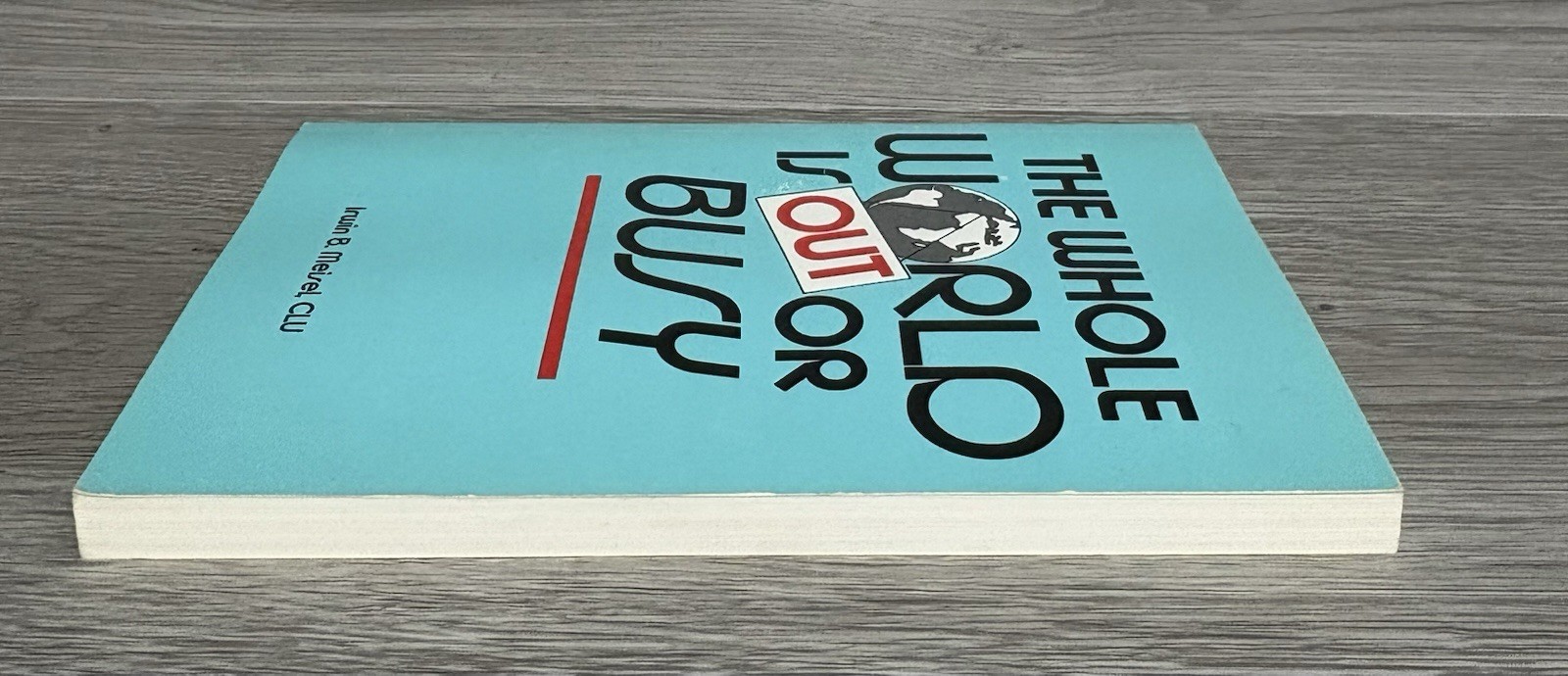 The Whole World Is Out Or Busy Irwin B Meisel 1986 First Ed 2nd Printing PB Book
