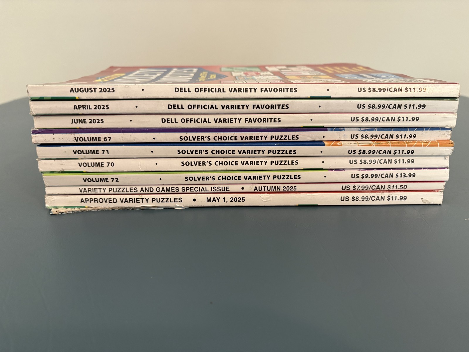 Lot of 9 Penny Press and Dell Variety Puzzle Books