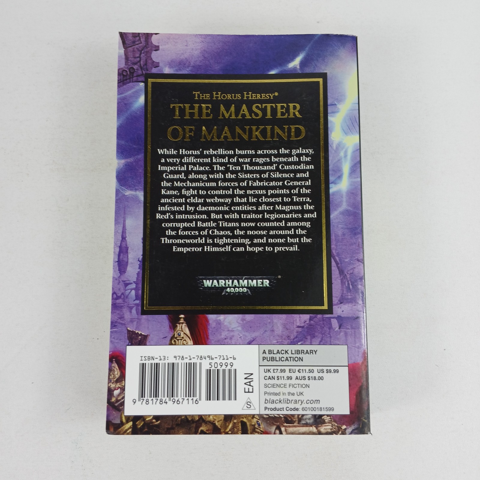 The Master of Mankind by Aaron Dembski-Bowden The Horus Heresy Warhammer PB