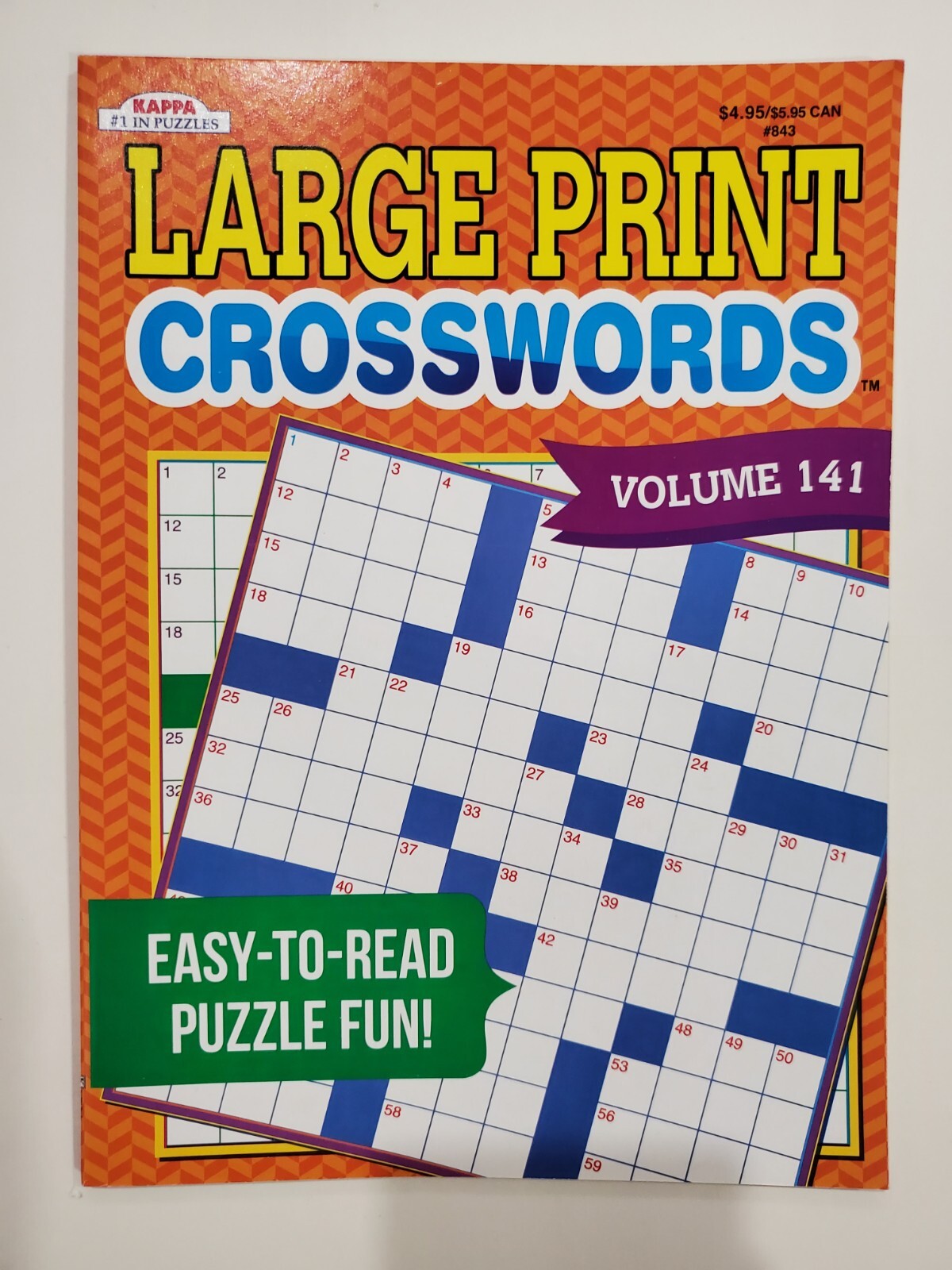 Large Print Crosswords Puzzle Books Kappa Games,Search,Hunt~ Pick up to 20 Vols