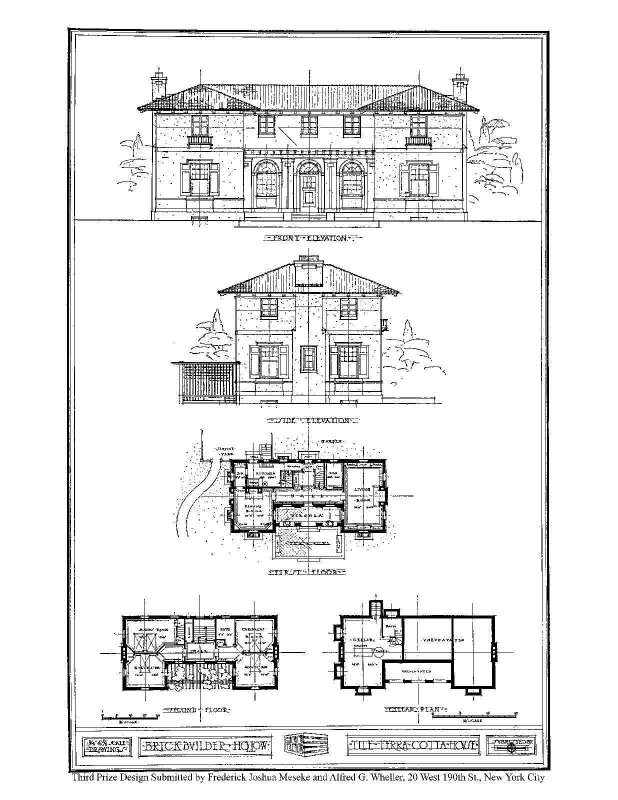 House Design Competitions, Book 2 Drawings – Natco- A Book of House Designs 1910