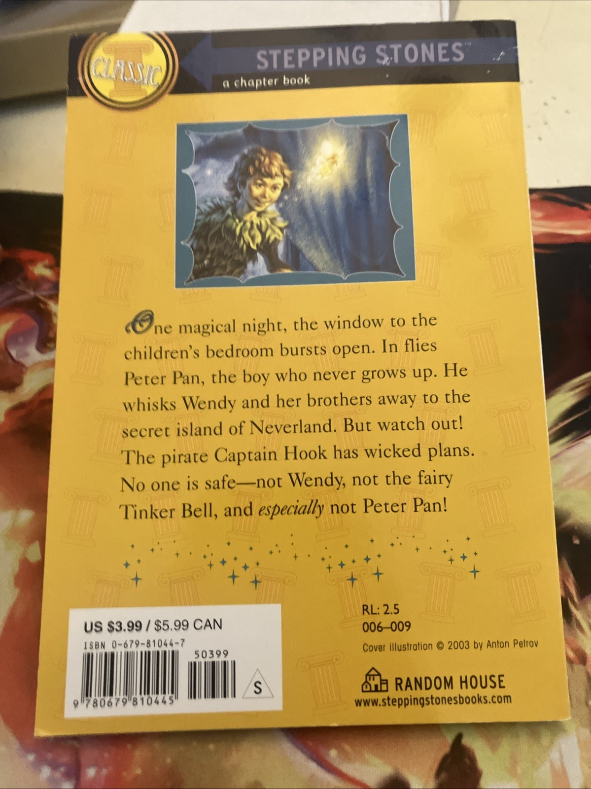 Peter Pan A Stepping Stone Book, paperback,  JM Barrie, NEW
