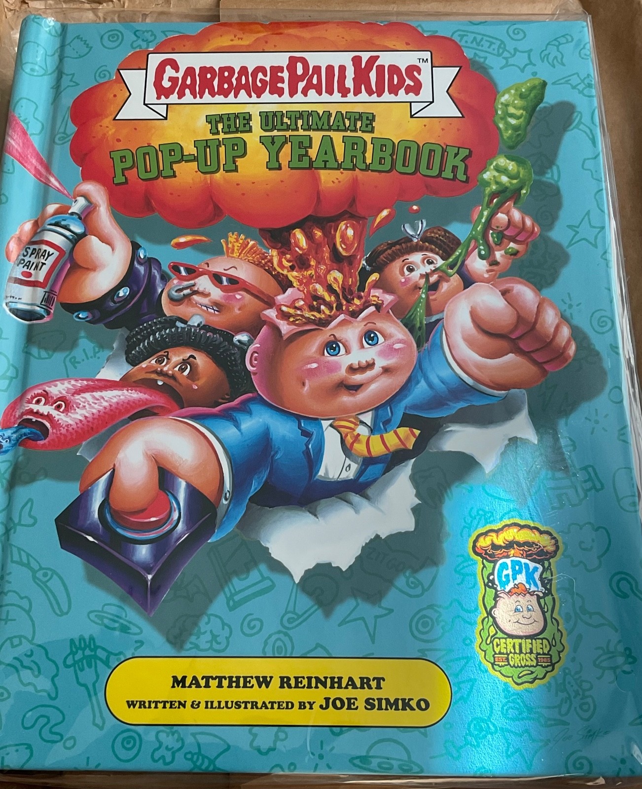 Garbage Pail Kids: Pop Up Book Yearbook Signed by Matthew Reinhart 1st Ed Rare