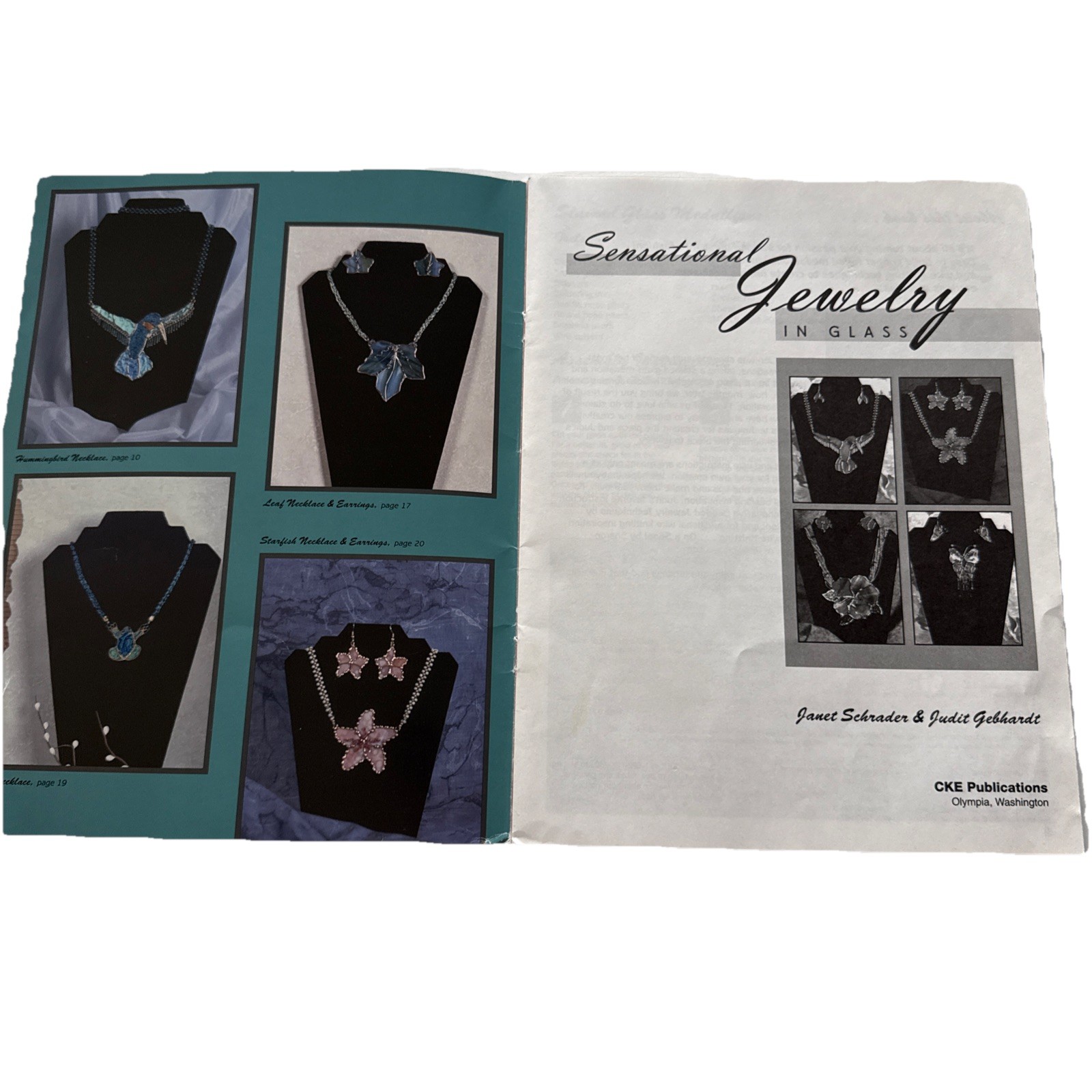 Sensational Jewelry In Glass Paperback Book 28 Pages