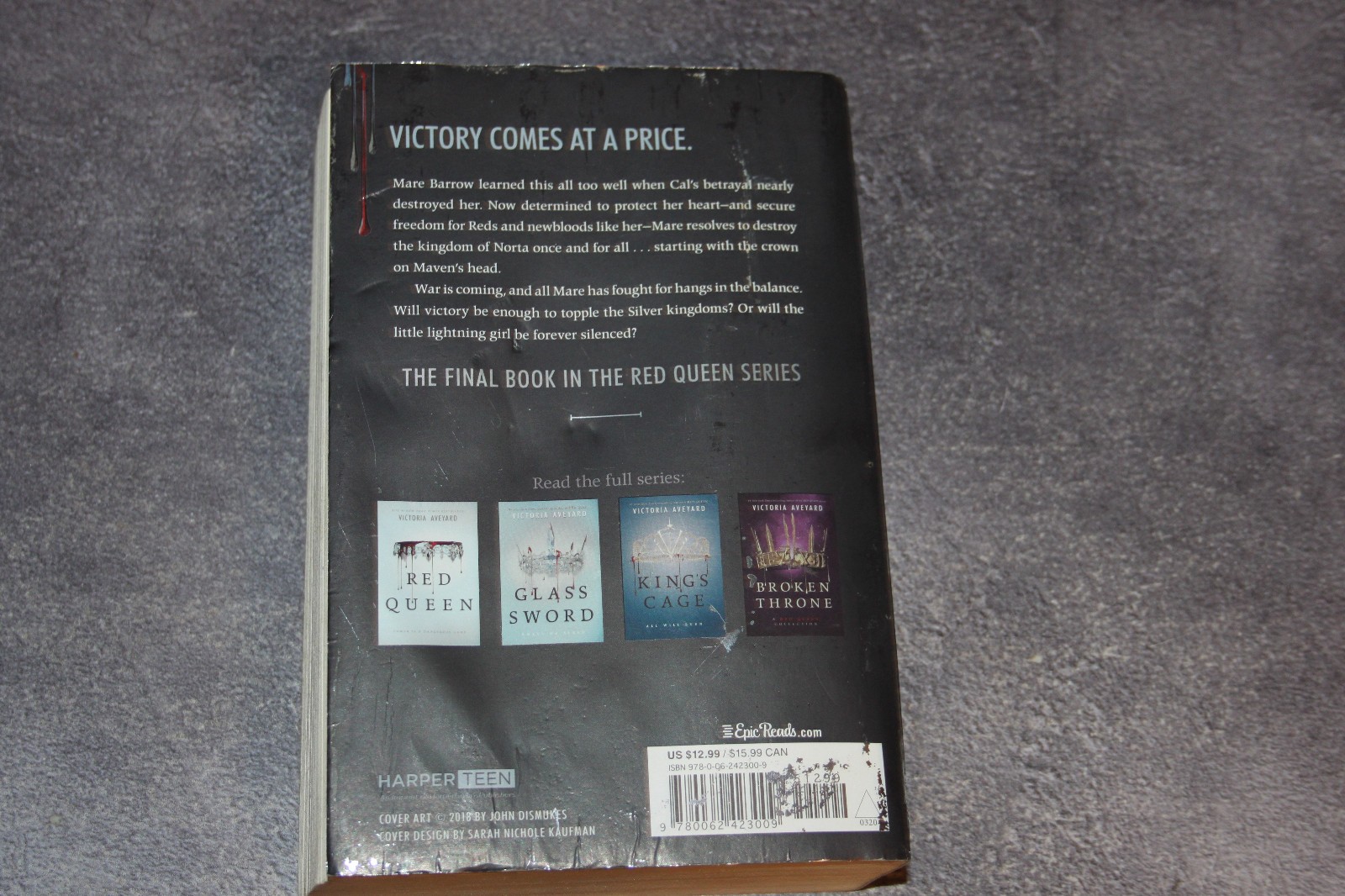 Red Queen Series by Victoria Aveyard, Lot of 4 Books, War Storm,Glass Sword,READ