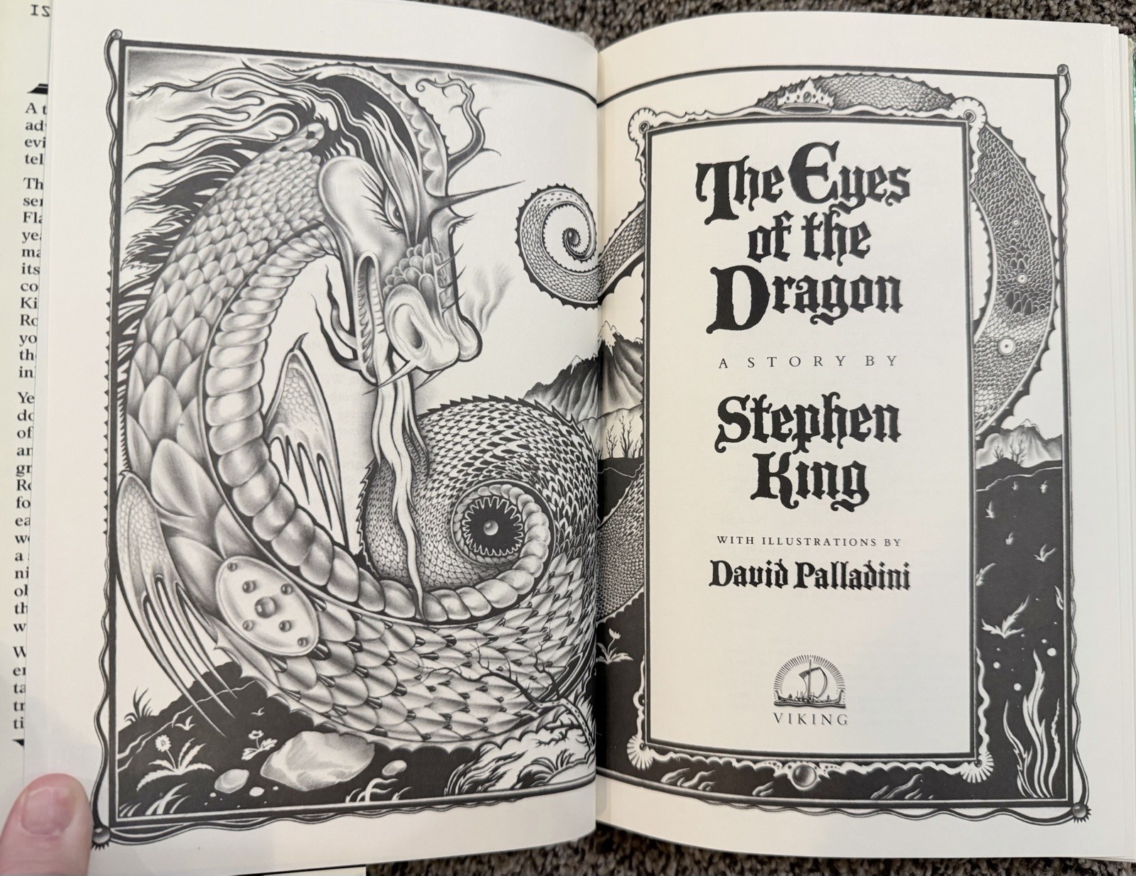 The Eyes of the Dragon – Stephen King (1987) TRUE FIRST EDITION – Viking