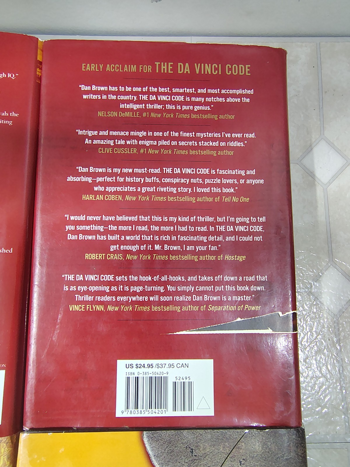 Robert Langdon: First 4 Hardcover Books, 2 First Edition Novels Collection!