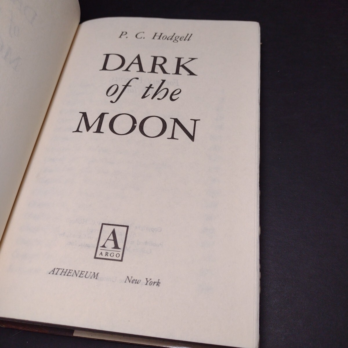 Dark of the Moon by P. C. Hodgell -Hardcover -Book Club Edition -1985 -Fantasy