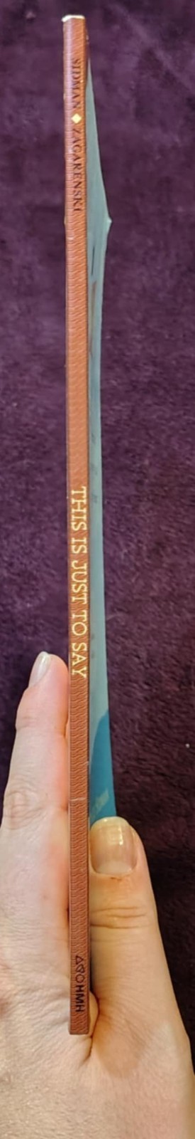 This Is Just to Say: Poems of Apology and Forgiveness by Sidman, Joyce
