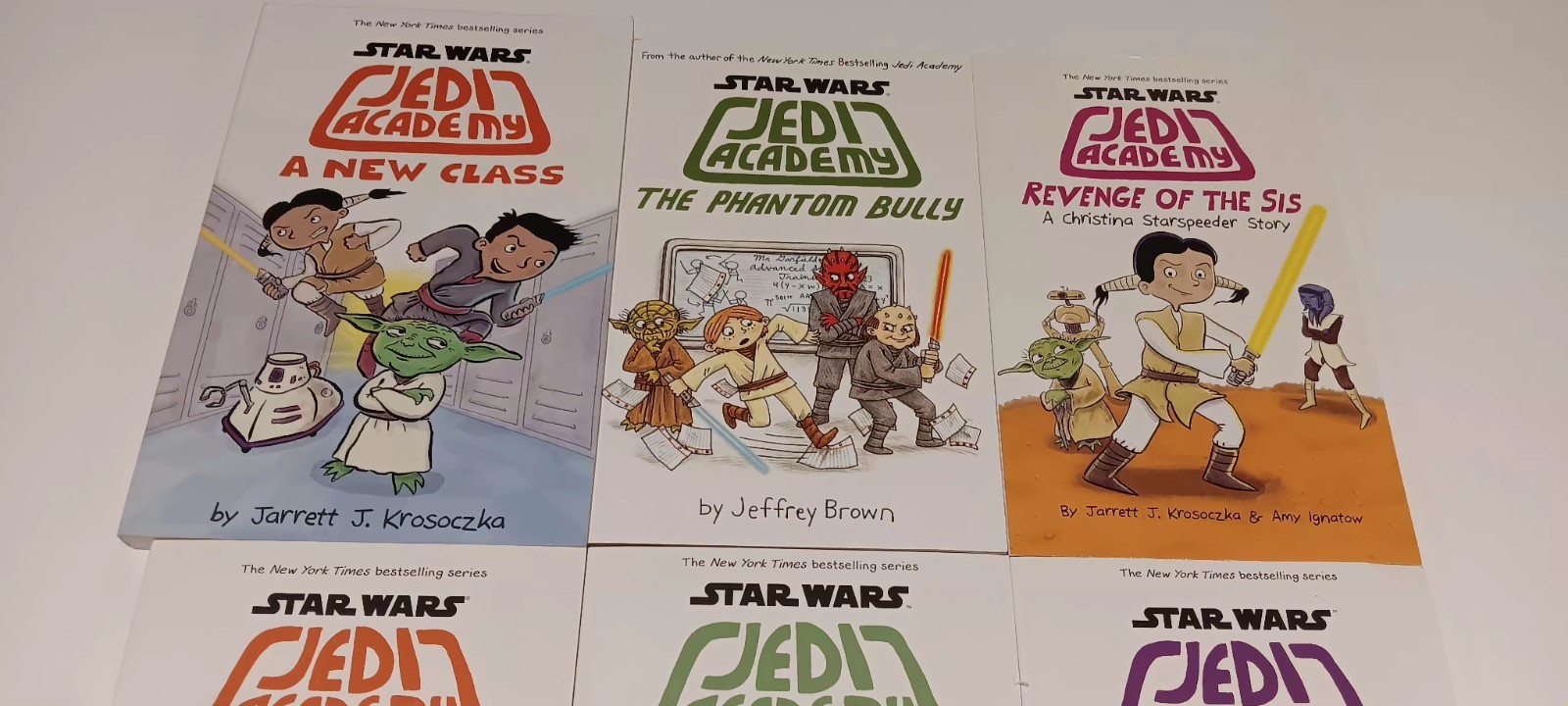 Lot 6 STAR WARS Jedi Academy Books Comics Children Kids PB VGUC