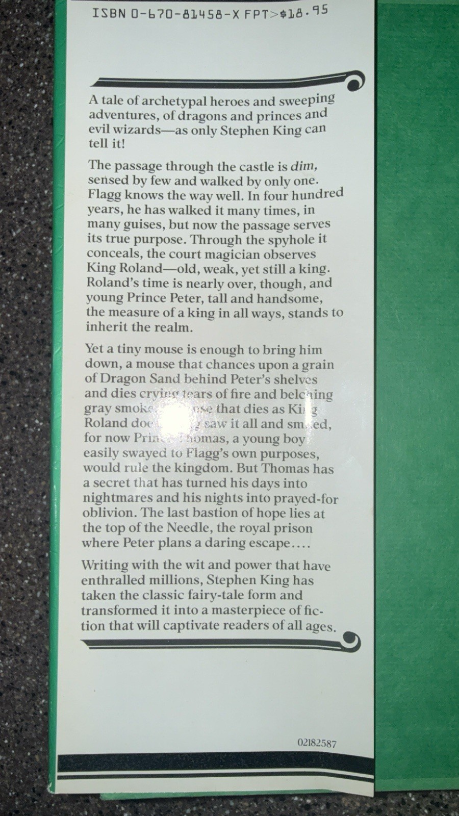 Stephen King – The Eyes Of The Dragon -FIRST EDITION FIRST PRINTING -Viking 1987
