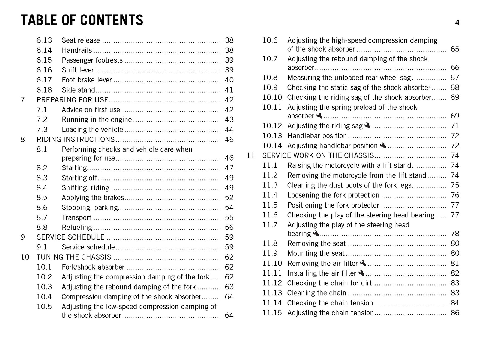 KTM 690 Enduro R ABS Owners Manual 2016 – STEEL WIRE BOUND – PROTECTIVE COVERS