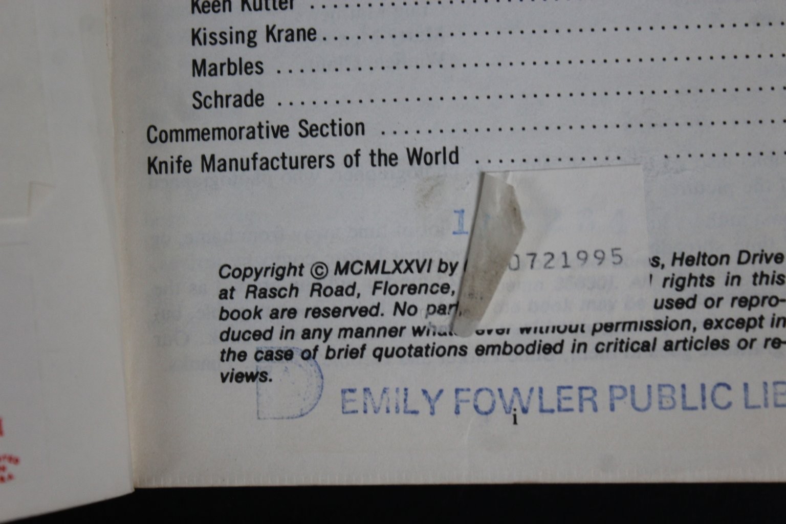 Official Guide to Pocket Knives Parker Voyles 1976 Price Guide Knife Collecting