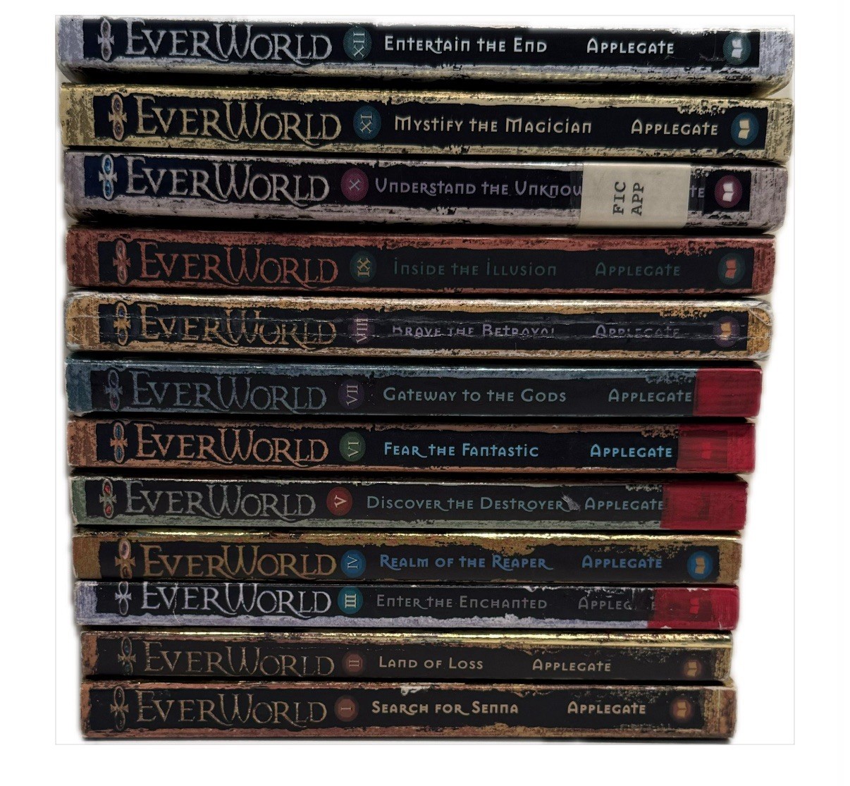 Complete Set Series – Lot of 12 Everworld Books by K.A. Applegate YA