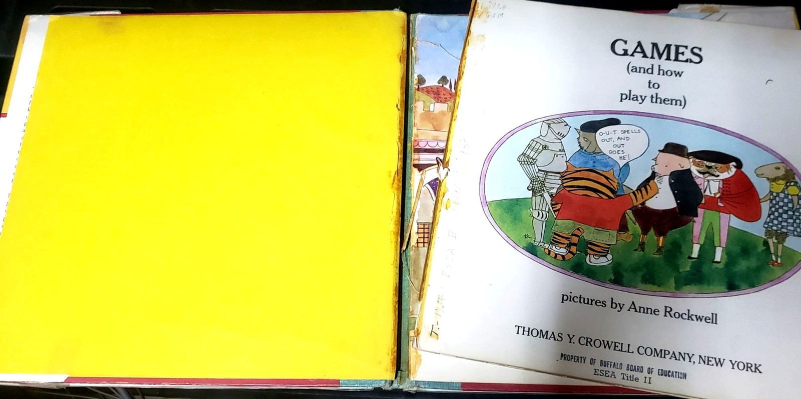 Games And How To Play Them Hardback Book Anne Rockwell Vintage