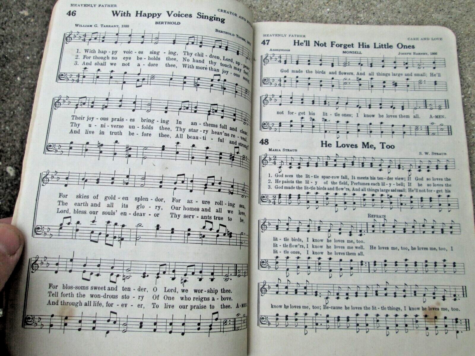 VTG 1931 Sunday School Hymns and Songs A Warner Press Publication Paperback