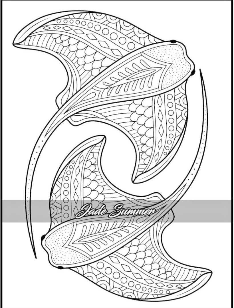3 Adult Coloring Books Creative Mindful Stress Relief Jade Summer Animals Nature