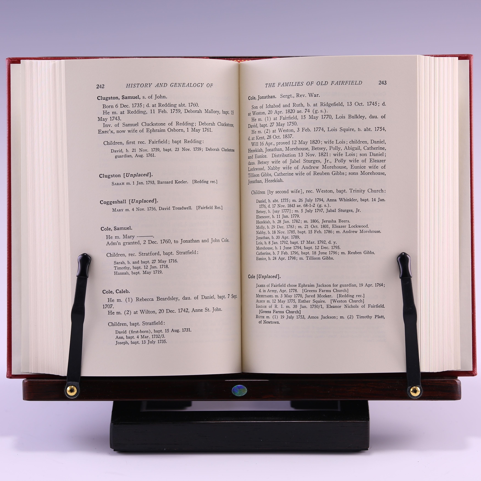 History and Genealogy of the Families of Old Fairfield; Volume 1, Part 1