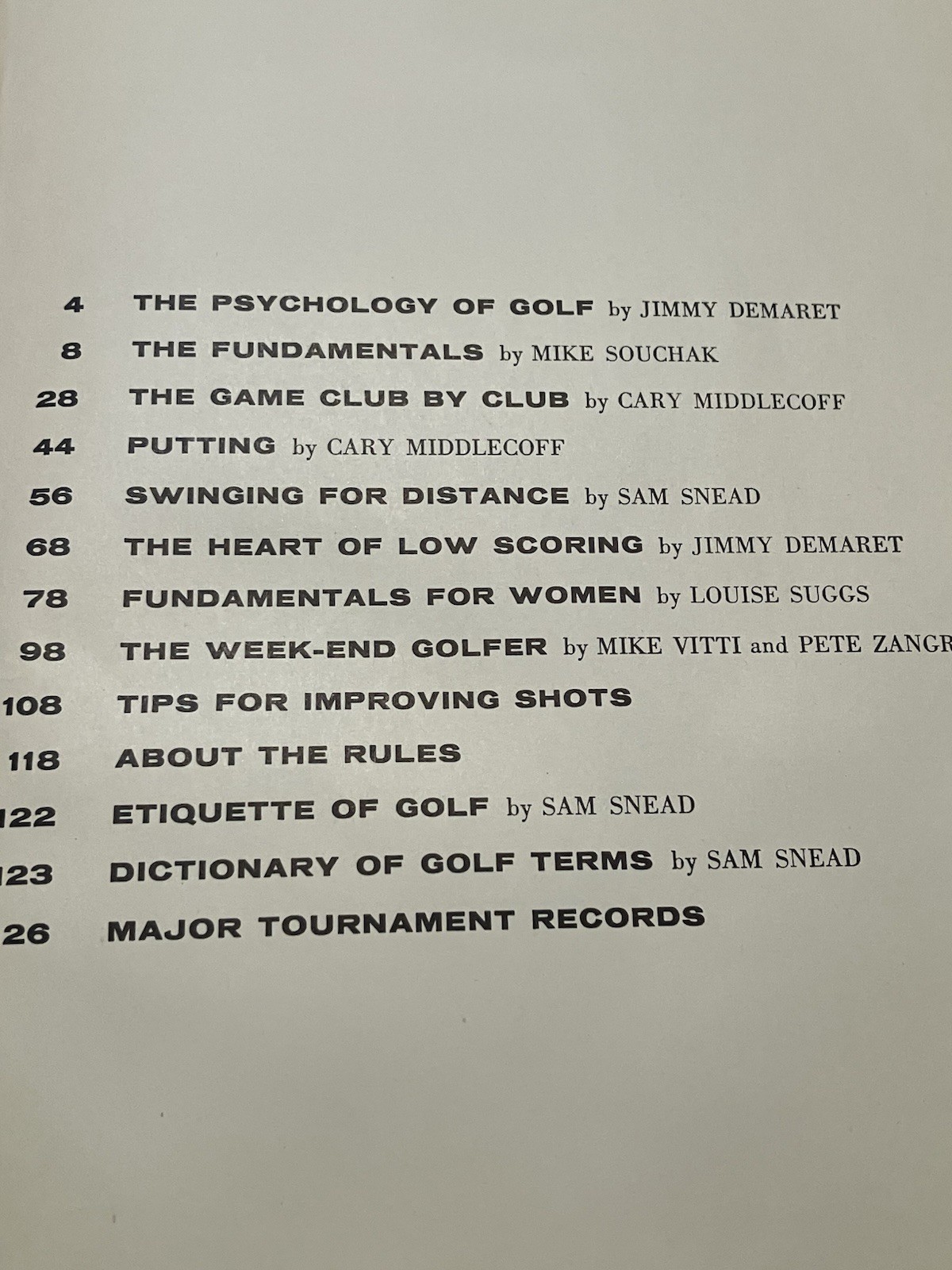 Improve Your Golf: Vintage 1958 Tips from Demaret,Middlecoff,Snead, Hard Bound