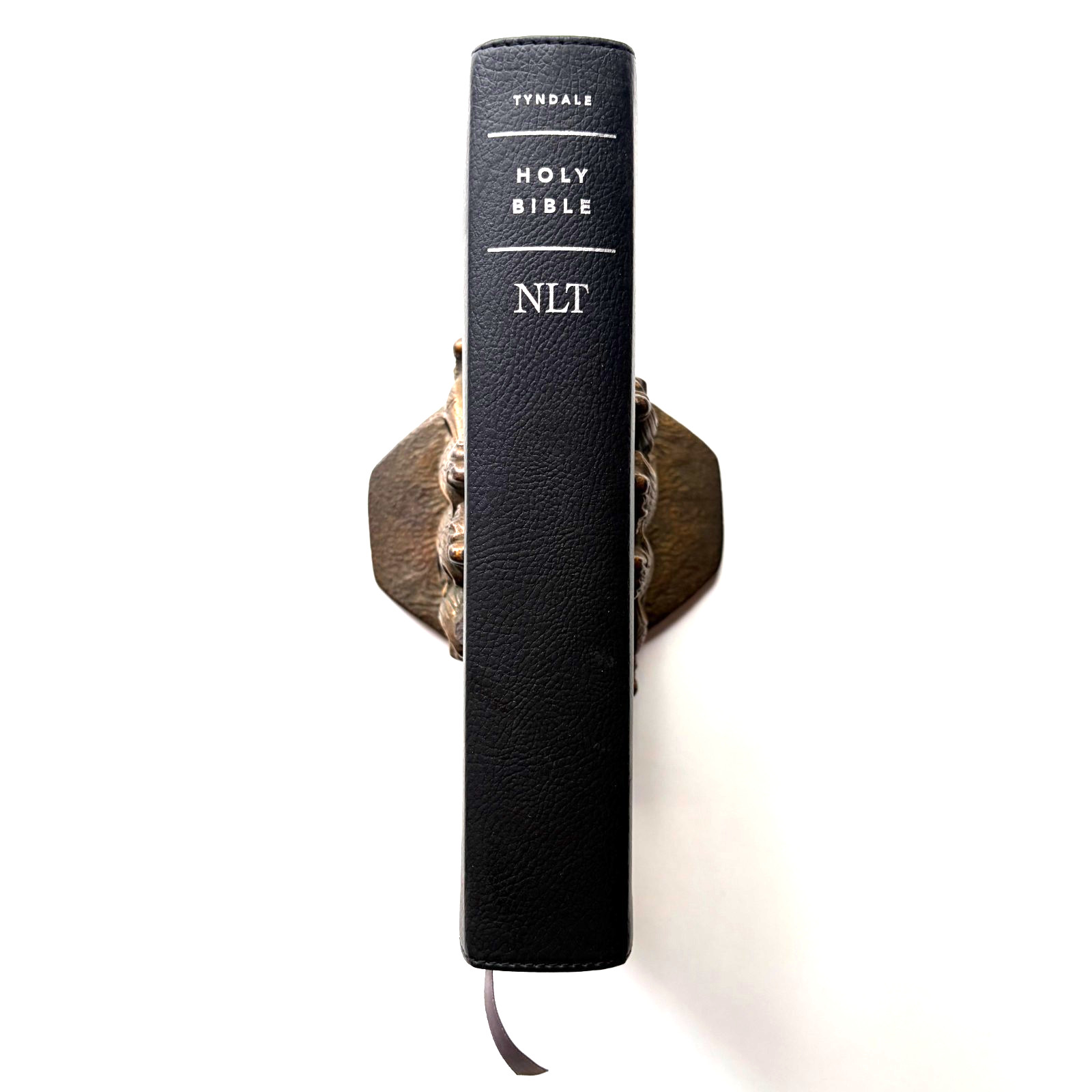 NLT Holy Bible Giant Print Personal Size Filament Enabled Tyndale Black Leather