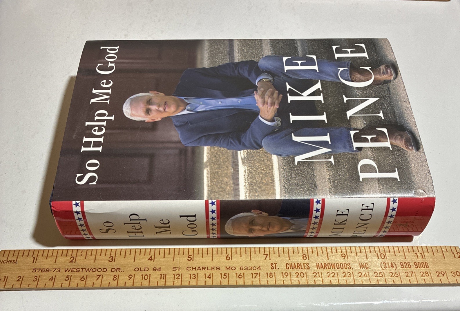 Signed Mike Pence Book So Help Me God Autobiography Memoir VP Politics History