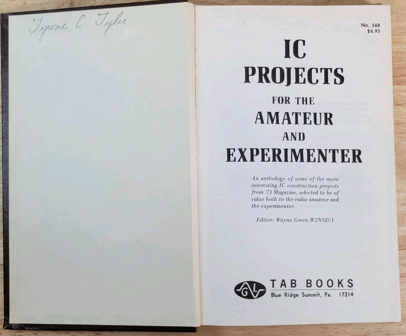 IC Projects for the Amateur and Experimenter Wayne Green Tab Books No 568 HB
