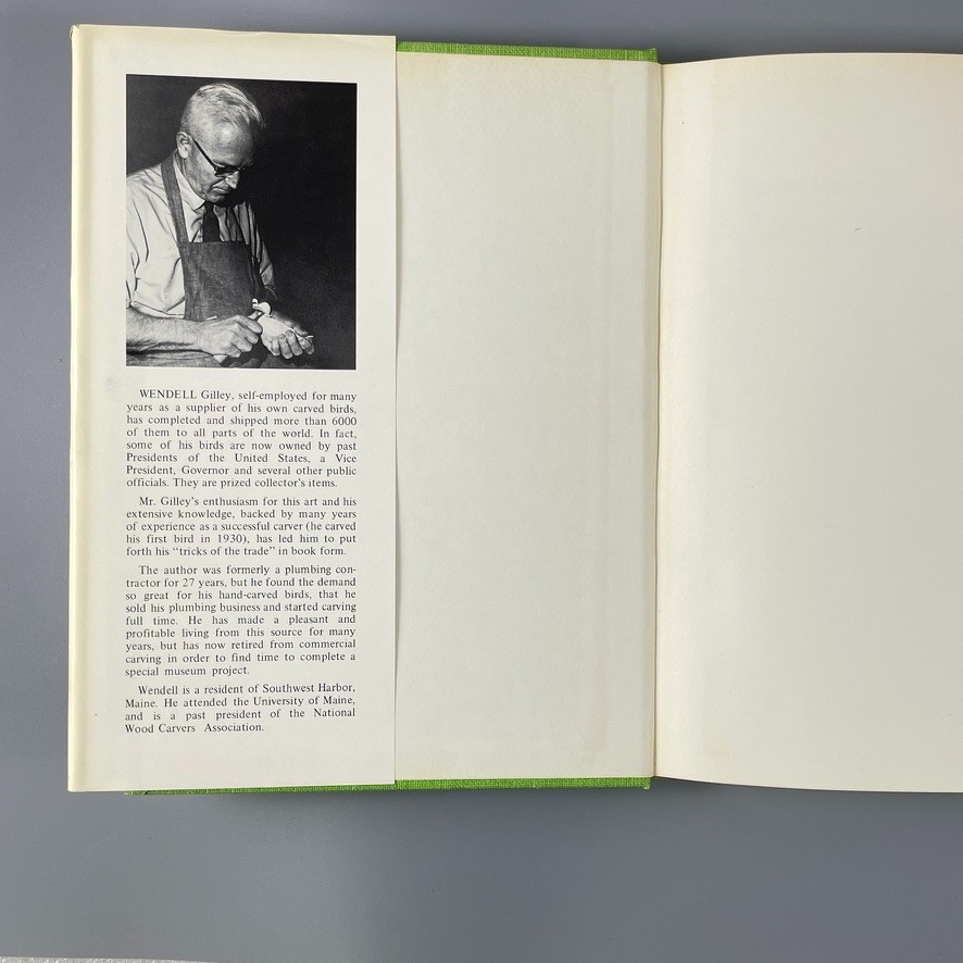 The Art of Bird Carving by Wendell Gilley – Hillcrest 1972 – HC/DJ