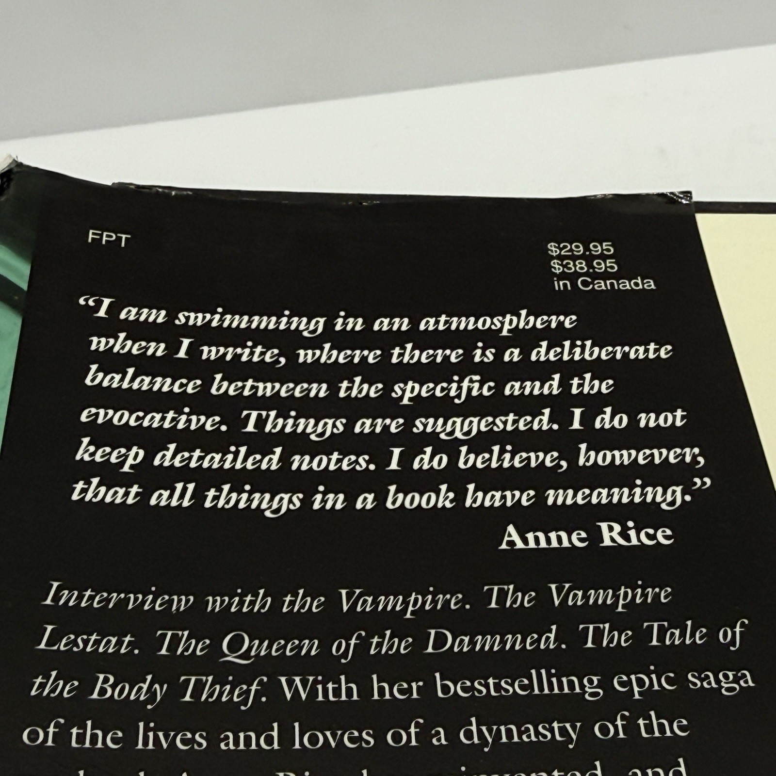 The Vampire Companion by Katherine Ramsland Anne Rice HCDJ 1st Ed 1st Print