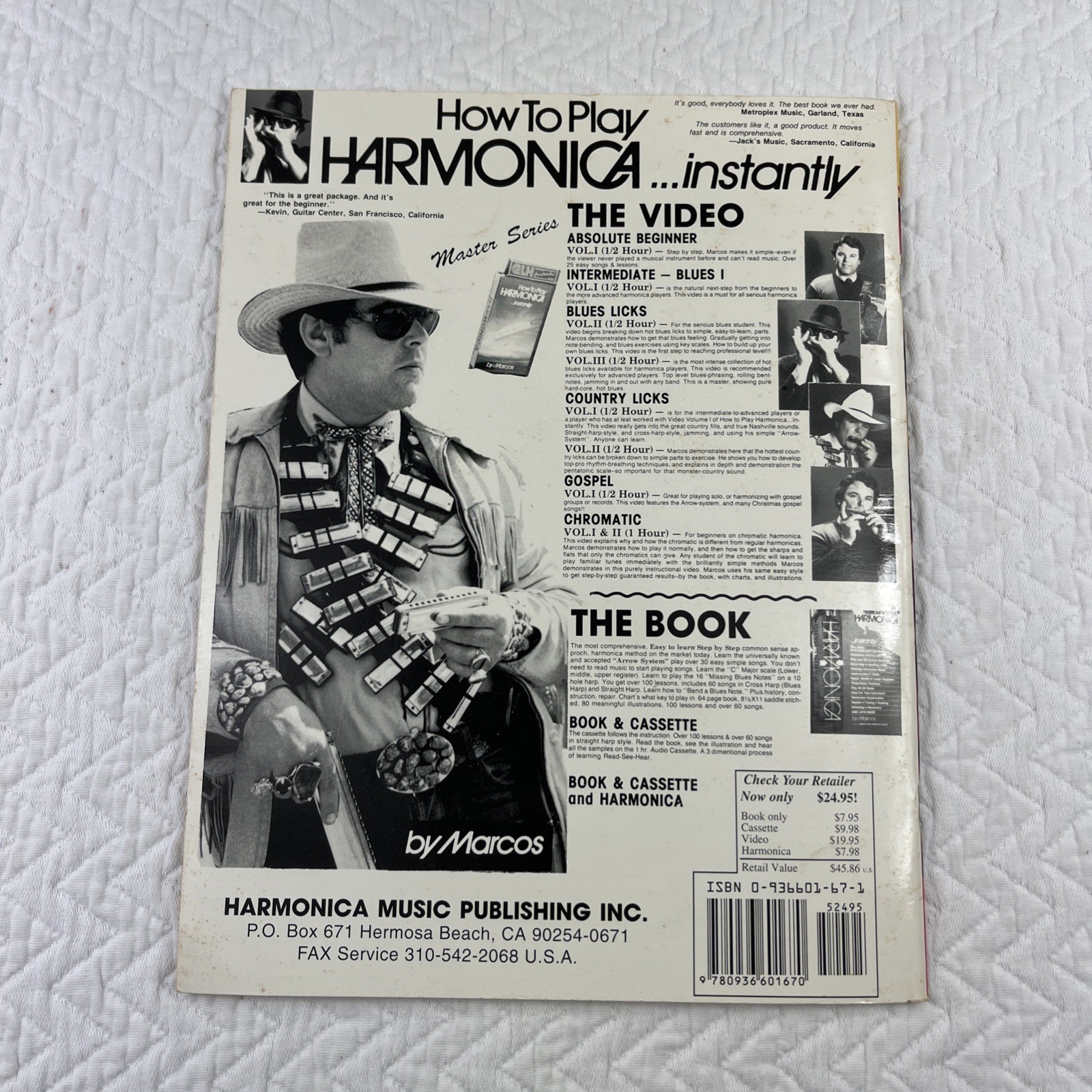 How to Play Harmonica Instantly by Marcos – 1985 – Harp’n Music