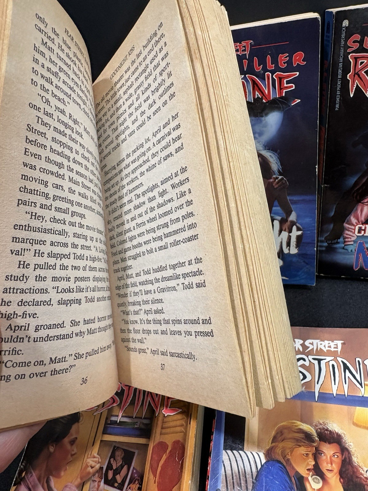 R. L. Stine Fear Street 7 Paperback Lot (Prom Queen, The Betrayal, The New Evil
