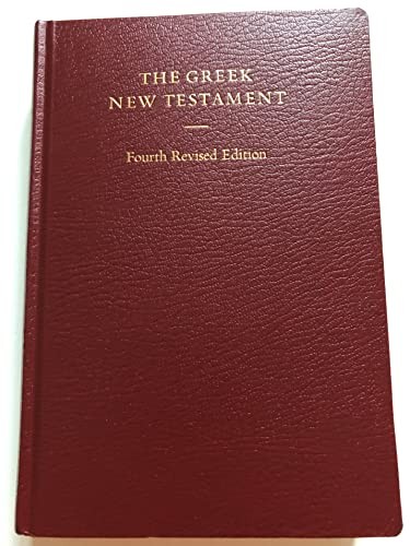 The Greek New Testament, 4th Revised Edition – Vinyl Bound By Kurt Aland – GOOD