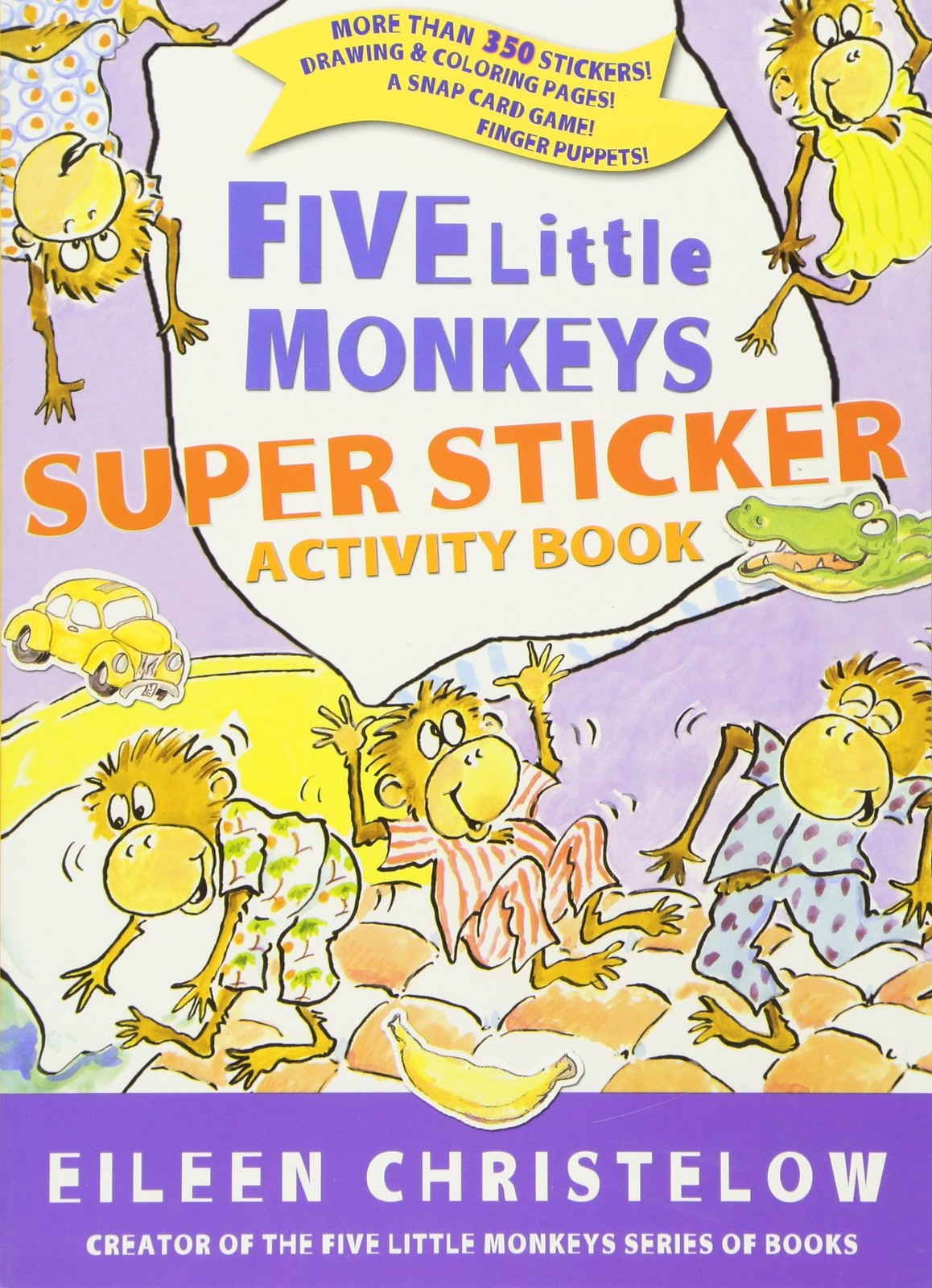 Five Little Monkeys Super Sticker Activity Book – Christelow, Eileen – Very …