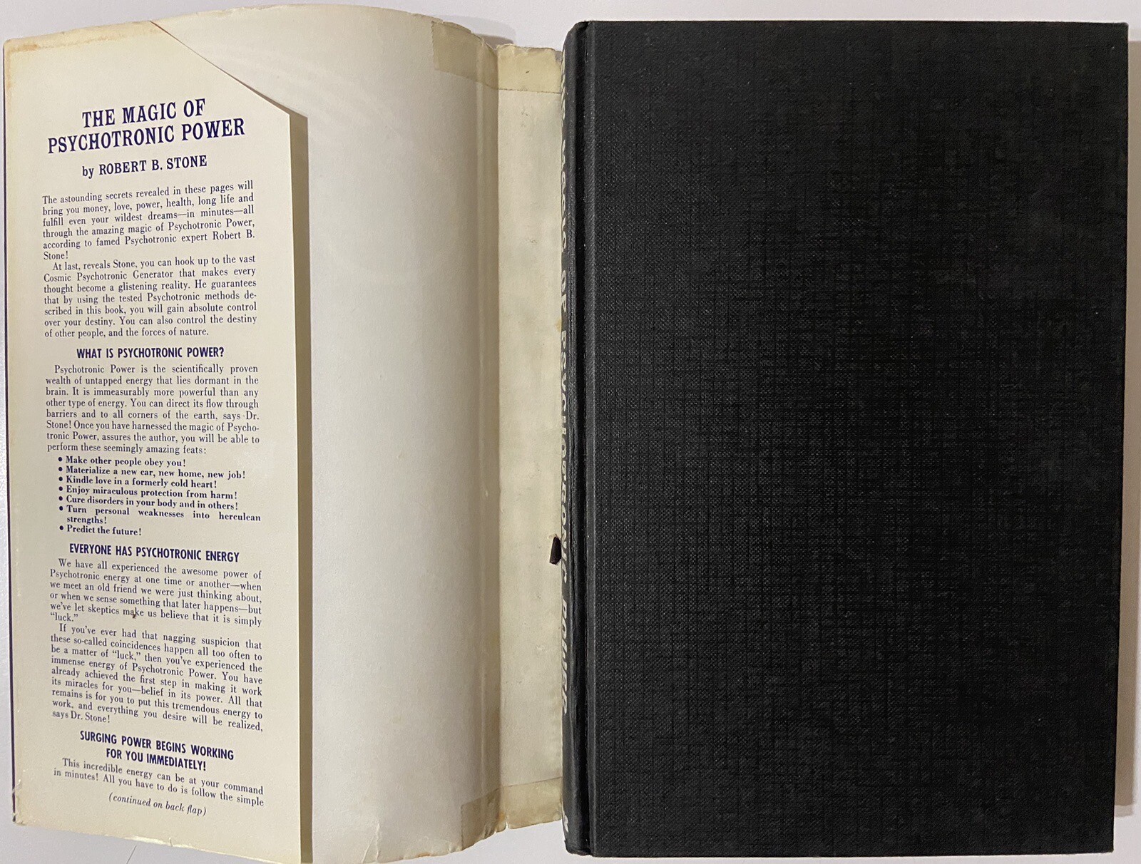 The Magic of Psychotronic Power by Robert B. Stone (1978 Hardcover)