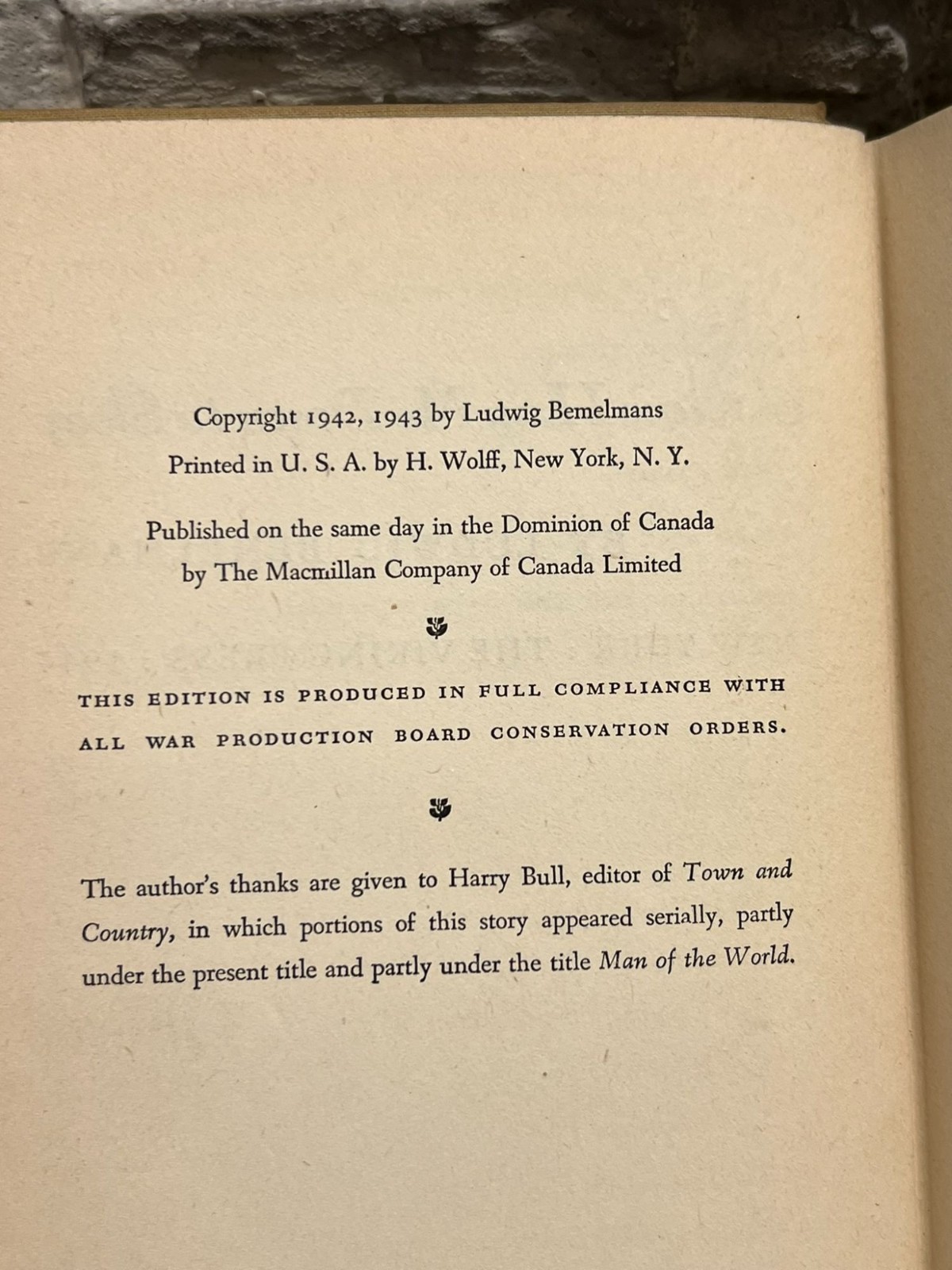 Now I Lay Me Down To Sleep Ludwig Bemelmans 1944 Vintage Fiction Literature