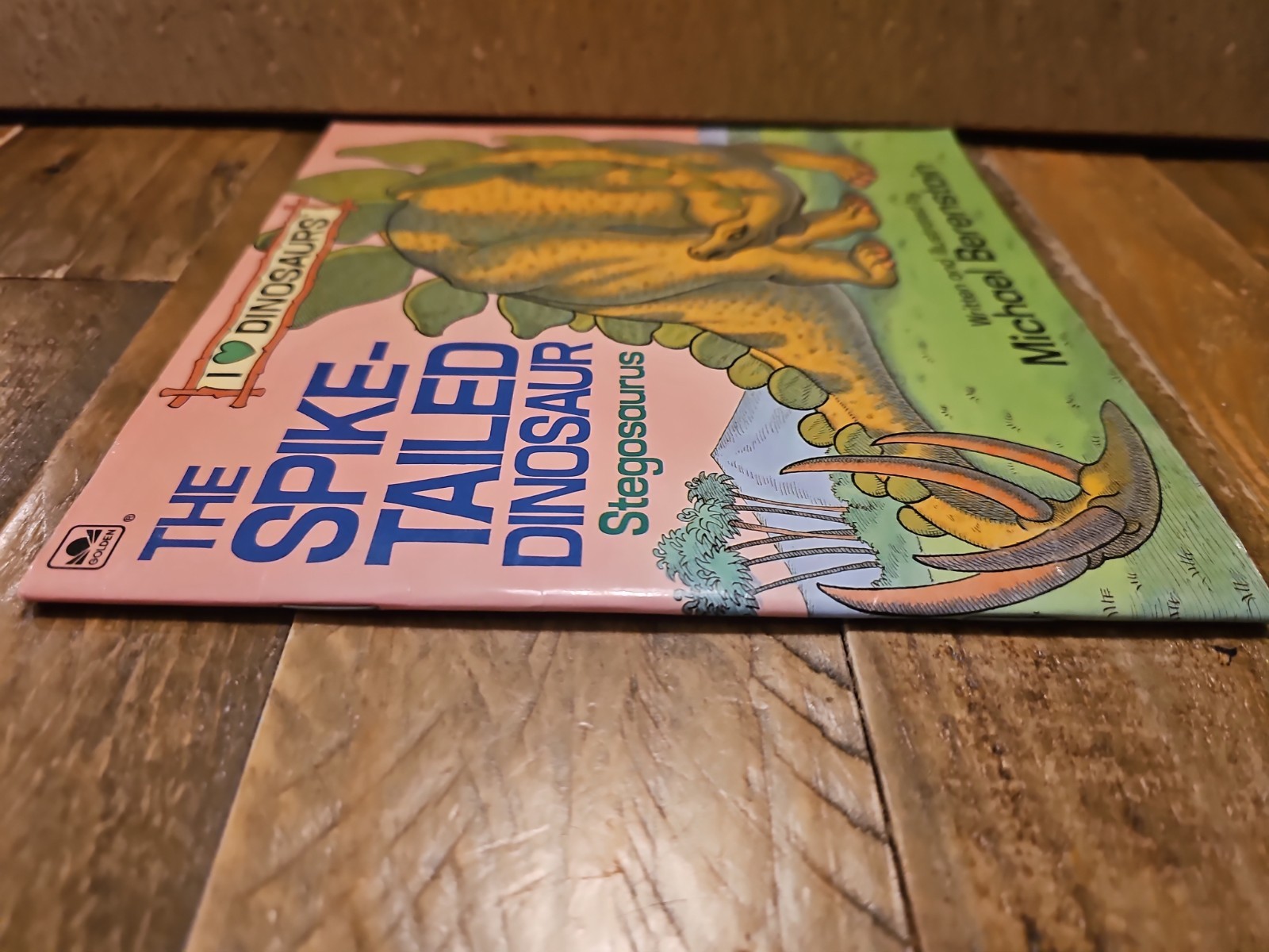 Golden Book The Spike-Tailed Dinosaur Stegosaurus by Michael Berenstain (1989)
