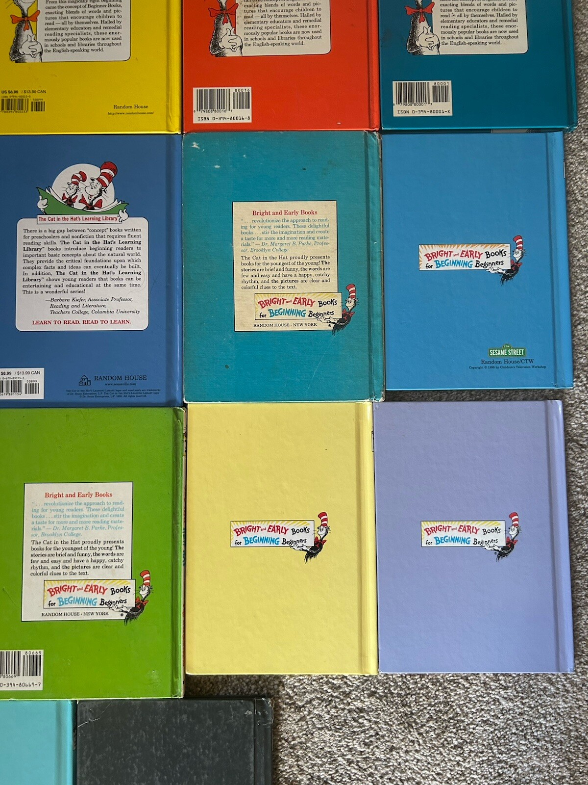 Lot of 21 DR SUESS Beginner Bright & Early Books, Berenstains Cat In The Hat
