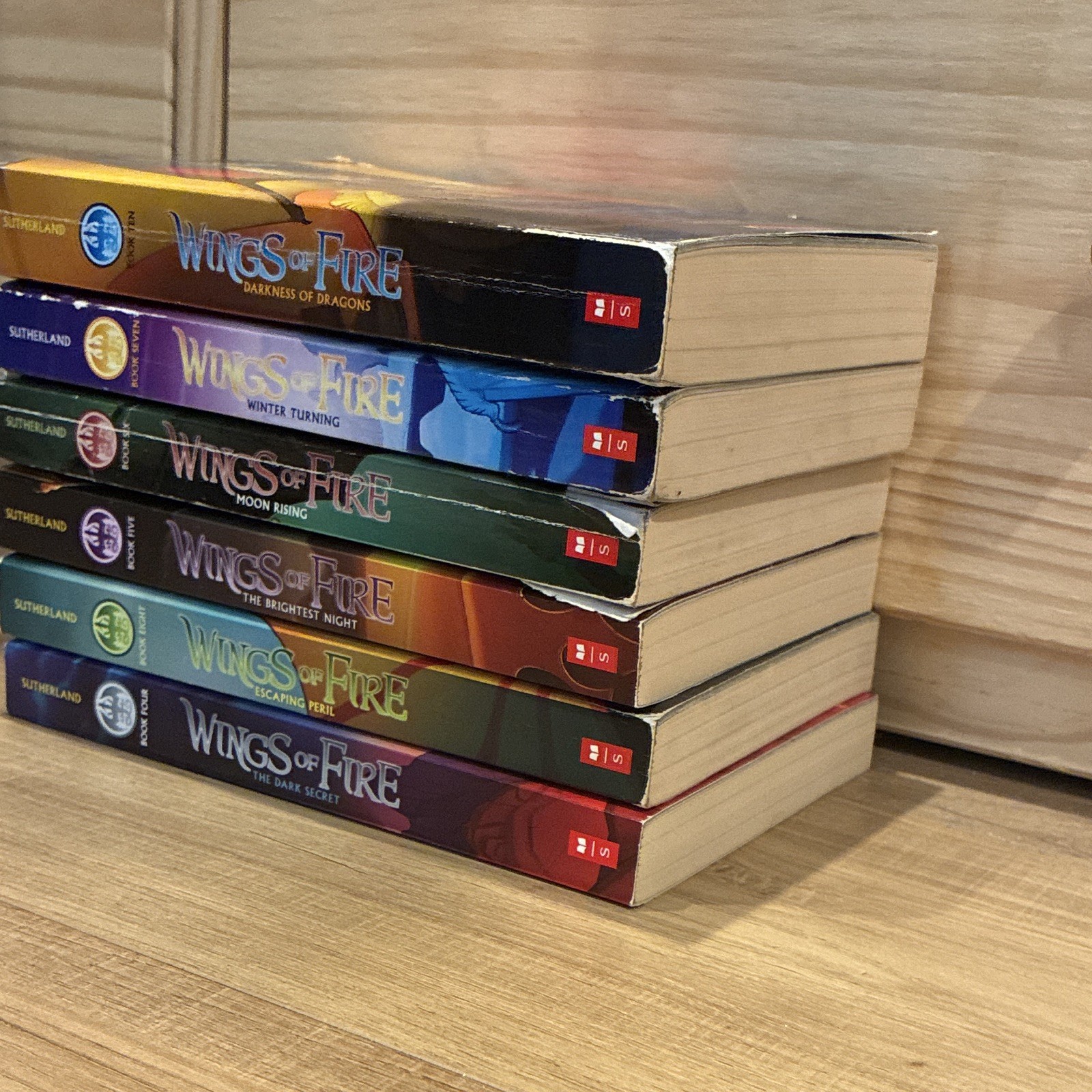 Wings Of Fire Book Series Set 1-6 By Tui T. Sutherland Scholastic Paperback Lot