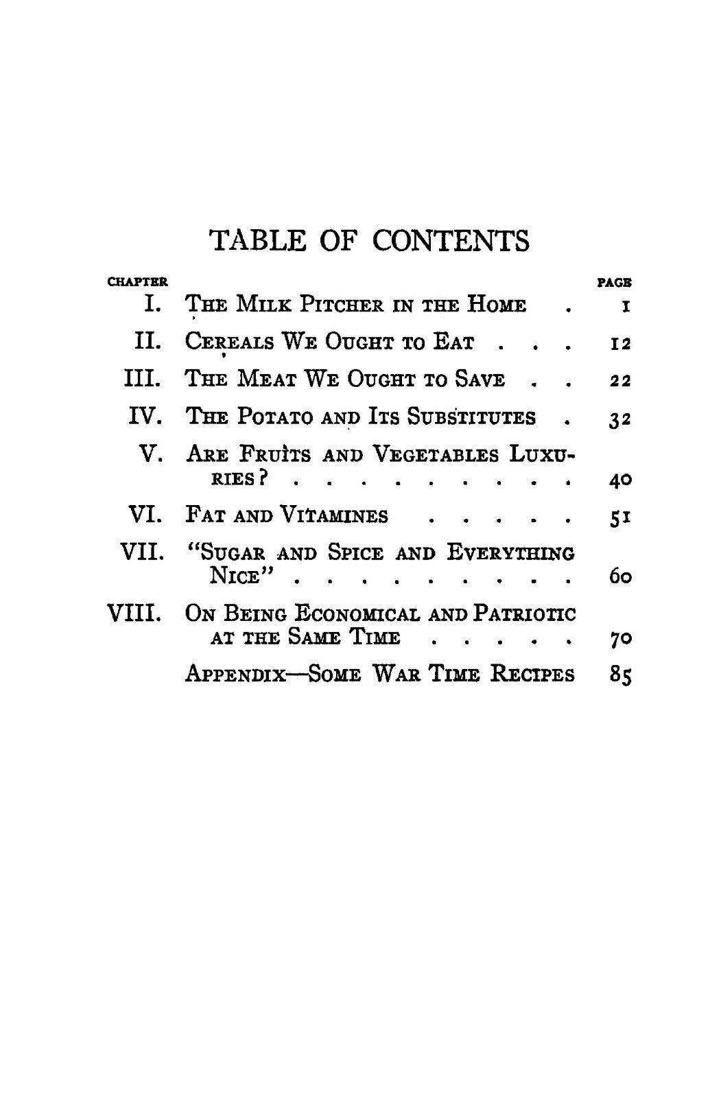 “1918” Everyday Foods In War Time Cook Book 125 Pages