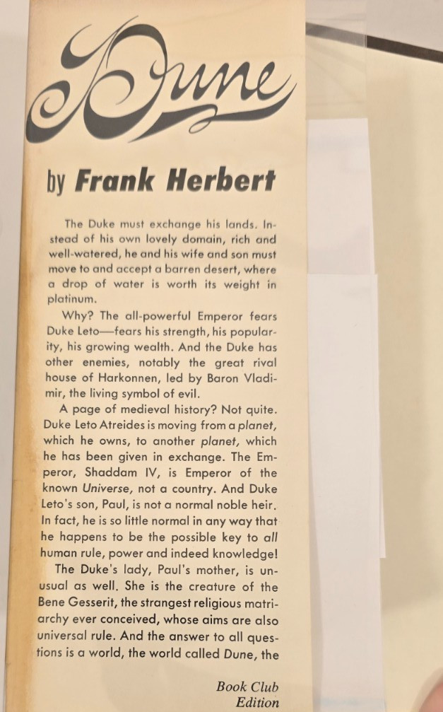 Dune Series, Books 1-4 by Frank Herbert, Hardcover Book Club Editions
