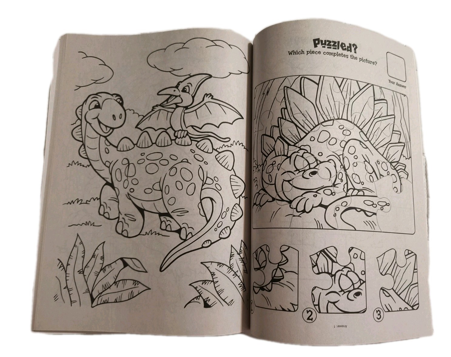 DINO RRAWRR! Dinosaurs Coloring/Activity Book with Tear/Share Pages 🆕🆓 ship!