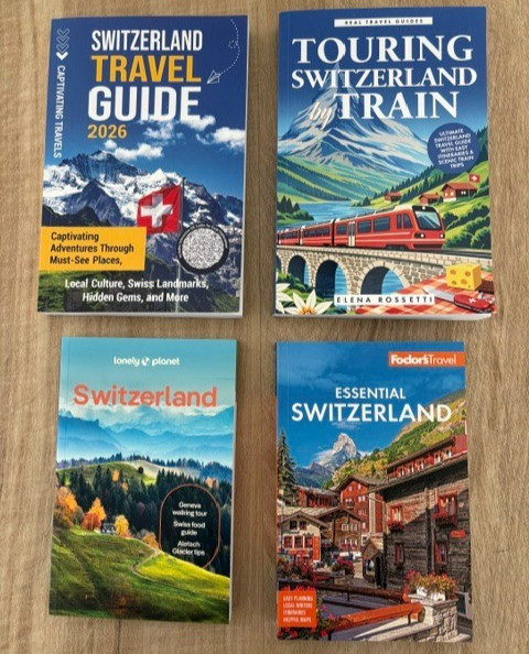 Switzerland Travel Books – 4 different