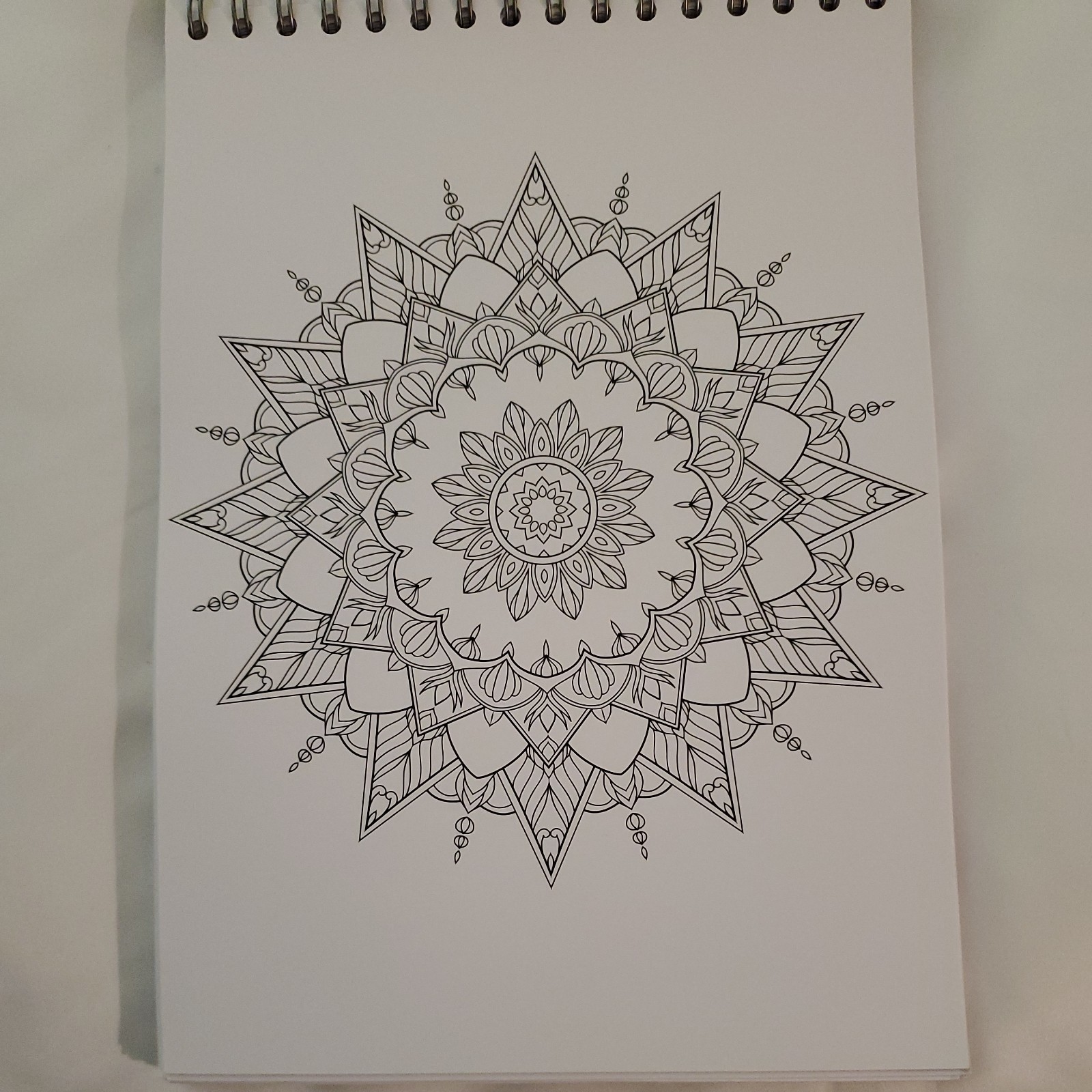 Colorya Mandalas Spiral Adult Coloring Book – 30 Pages