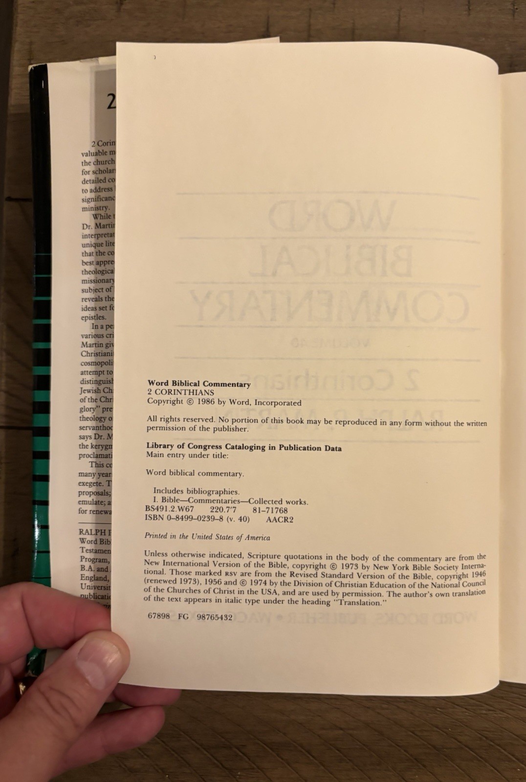 2 Corinthians by Ralph P. Martin (1985, Hardcover)