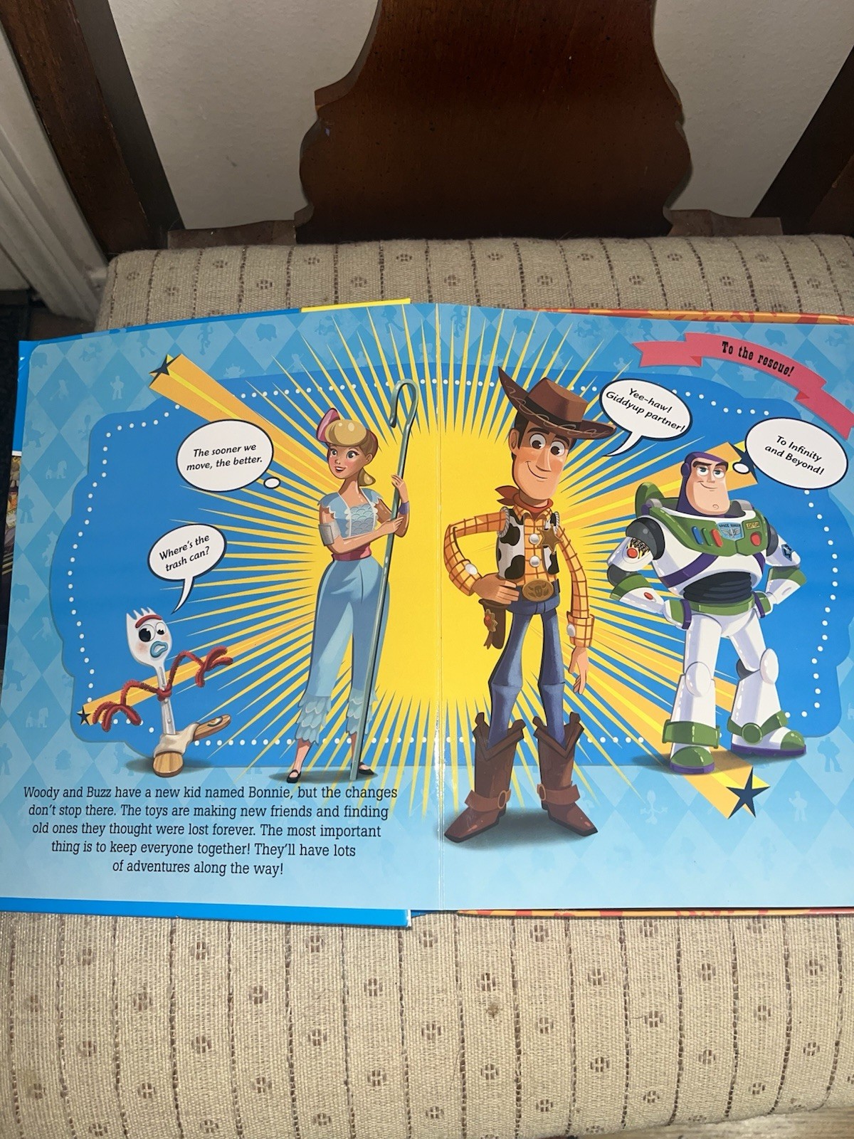 Phidal Disney Toy Story 4 My Busy Books With 6 Figurines & Playmat Pre-owned