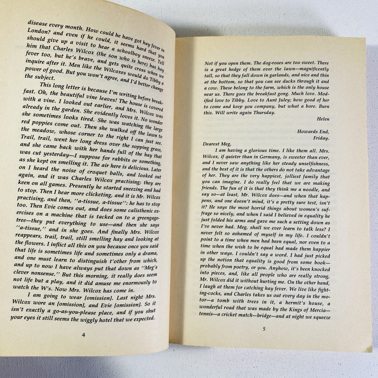 Howards End by E. M. Forster 1989, Trade Paperback