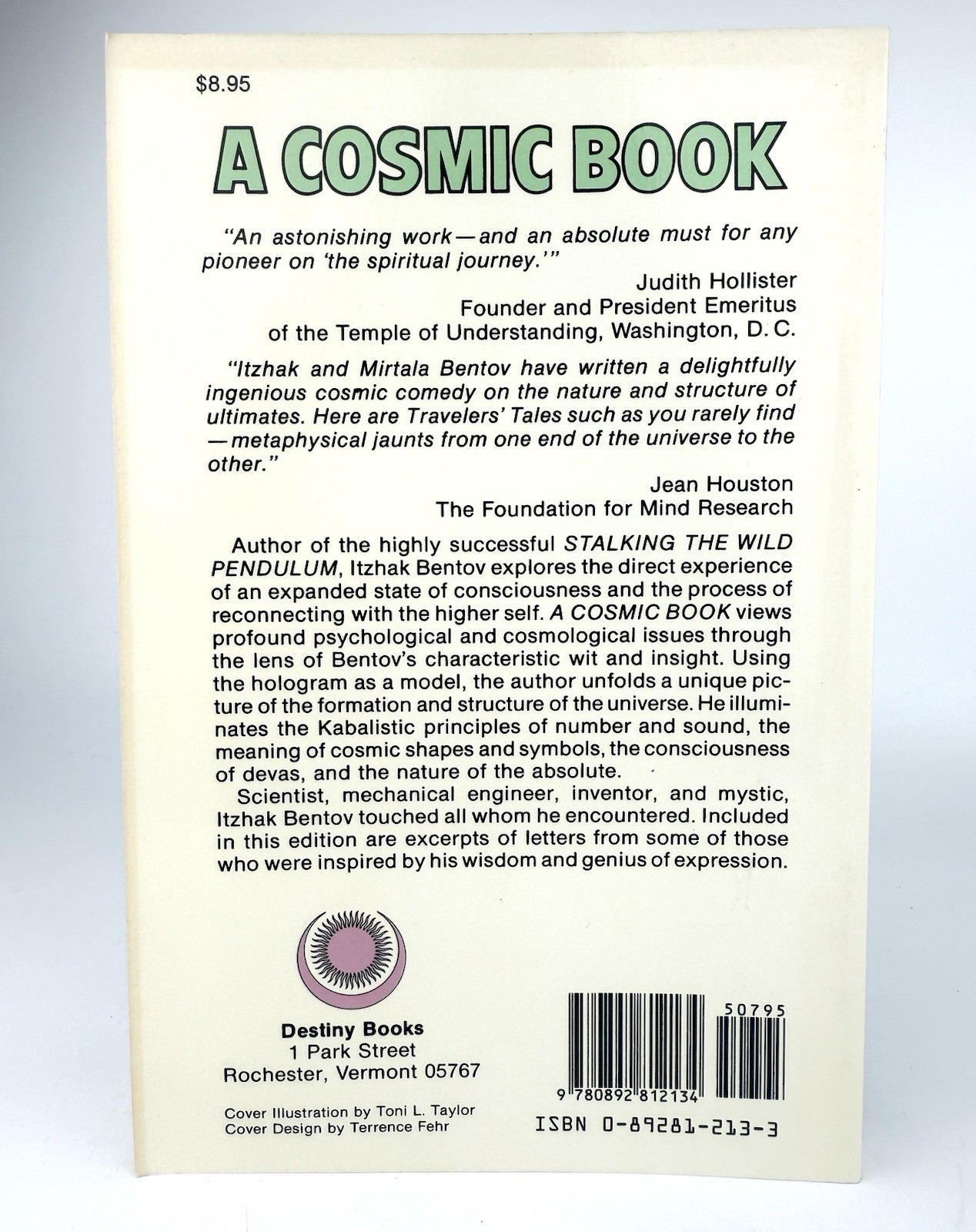 Cosmic Book On the Mechanics of Creation Itzhak Mirtala Bentov First Printing PB